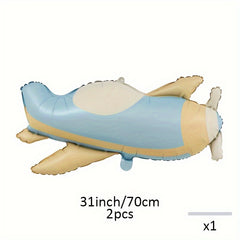 2pcs Love Bear Matte Airplane Rainbow Brown Bear Car Polyester Aluminum Film