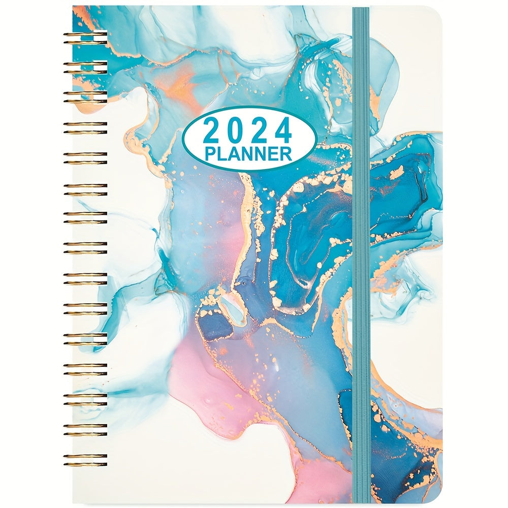 Planner Weekly And Monthly Planner Yearly Jan-Dec Spiral Bound With 12 Tabs
