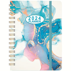 Planner Weekly And Monthly Planner Yearly Jan-Dec Spiral Bound With 12 Tabs