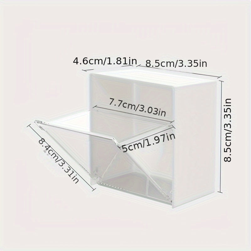 Wall Mounted Flip Storage Case Waterproof Cotton Swab Box