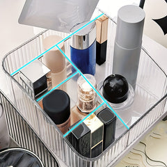 1pc PET Storage Box Desk Pen Holder Stationery Cosmetics Display Rack