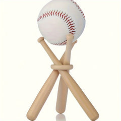 Rubber Wood Mini Wooden Stick Baseball Round Wooden Stick Bracket