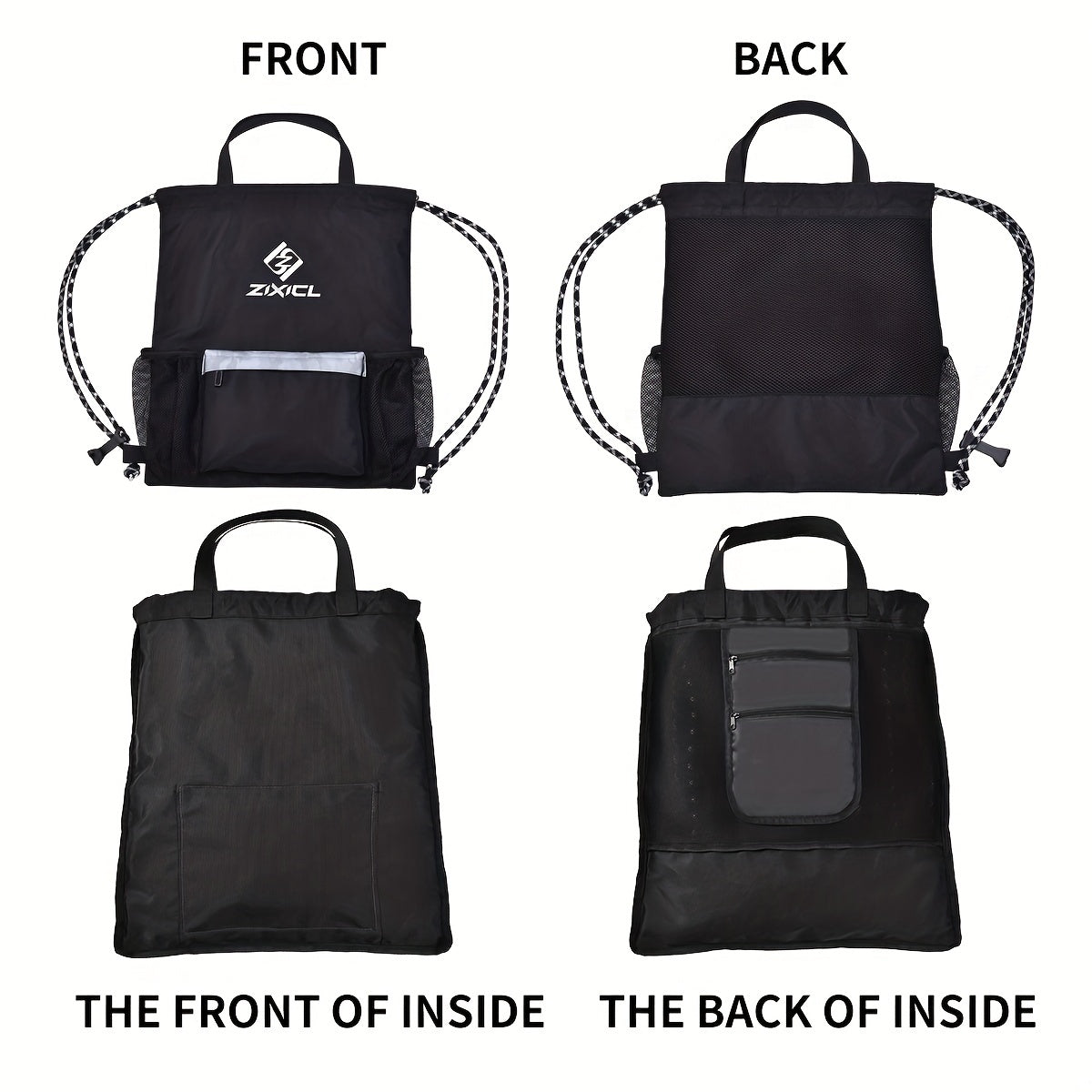 Outdoor Fitness Drawstring Backpack for Men and Women
