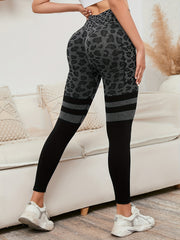 Leopard Print Seamless Yoga Pants High Stretch Leggings Women's Activewear