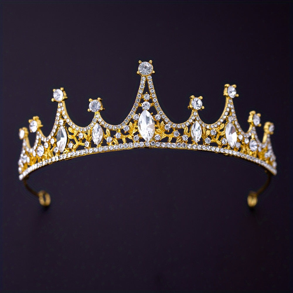 Rhinestone Crown Headband Tiara Wedding Hair Accessories