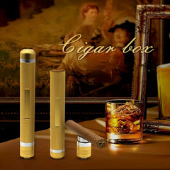 Stainless Steel Cigar Moisturizing Tube Box Holder