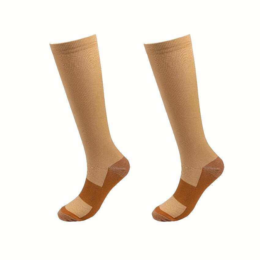 Copper Compression Socks for Men Women 20-30 mmHg Knee High Stockings