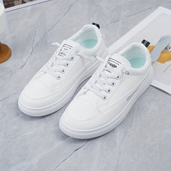 Women's Lace Up Flat Skate Shoes Low Top Sneakers