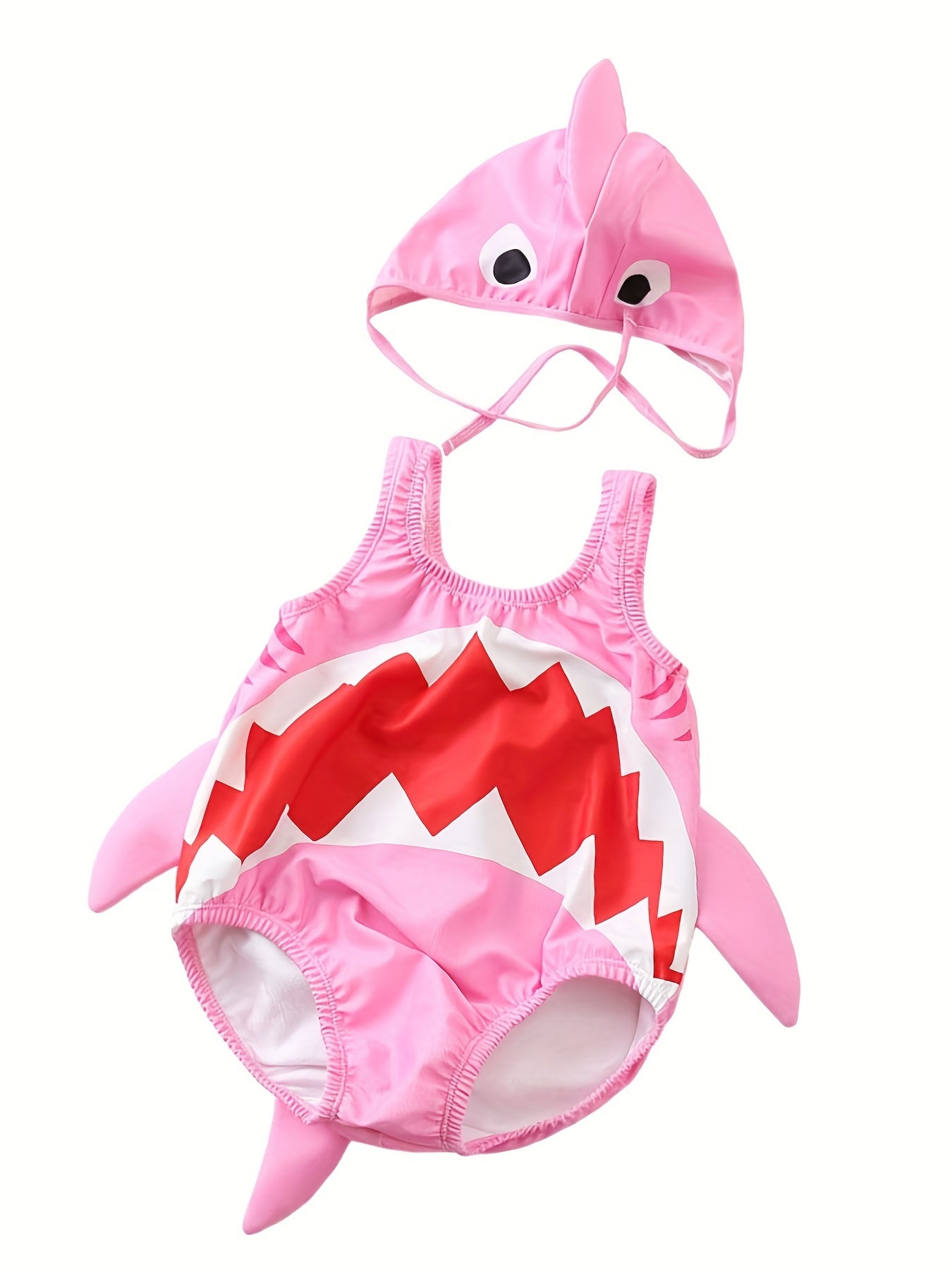 Toddler Boys Shark Swimsuit With Sponges Baby Bathing Suit