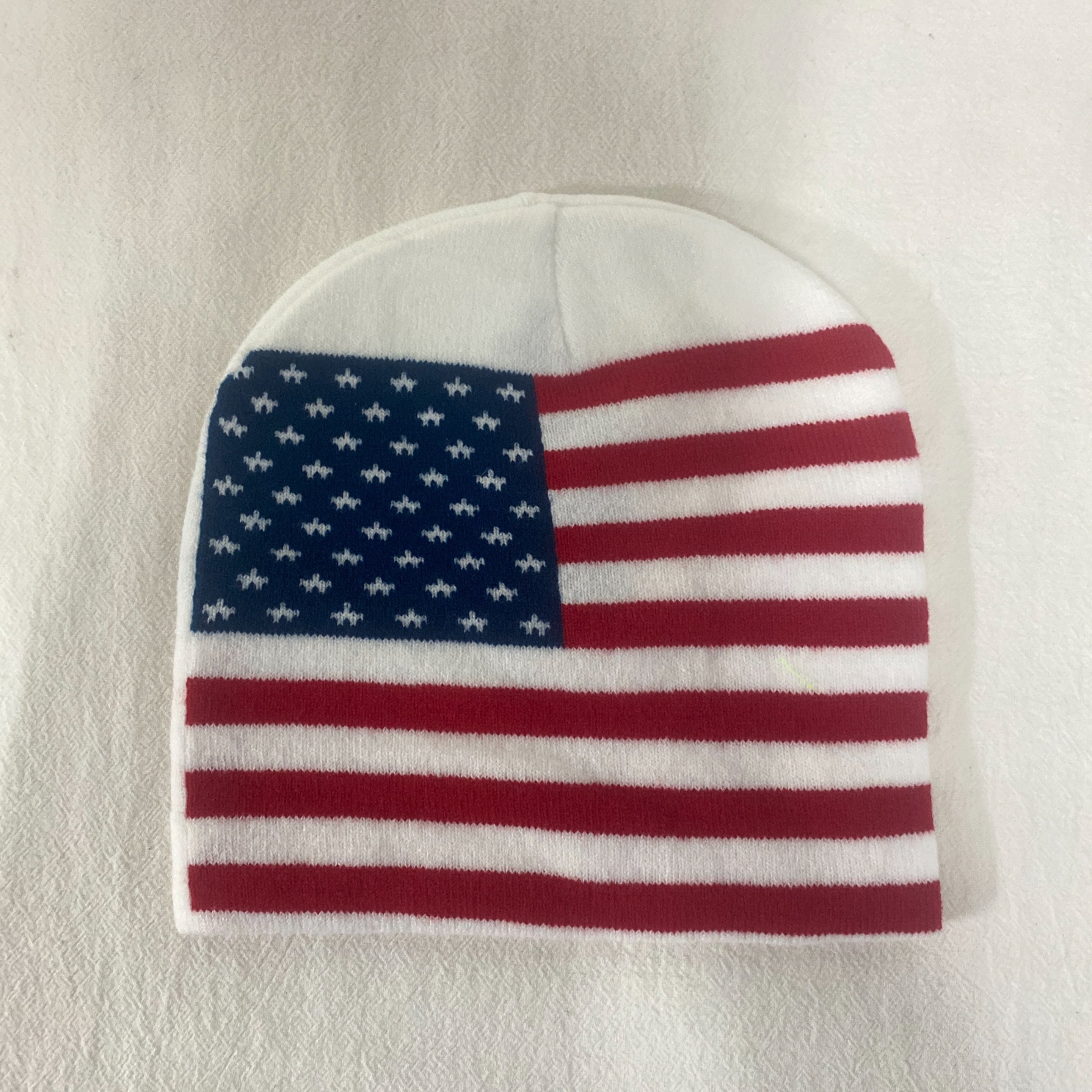 American Flag Knitted Hat Versatile Beanie Hat