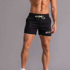 Men's Active Shorts with Pockets - Stretch Waist Drawstring Shorts