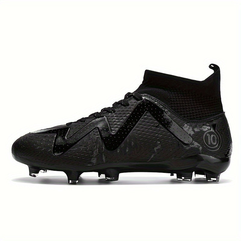 Boys High Top Football Cleat With Spikes Non Slip