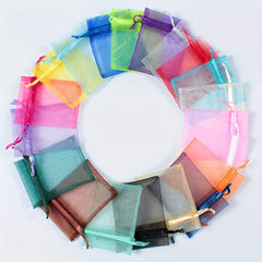 10pcs Organza Yarn Bag Small Gift Packaging Bag Drawstring Goody Bag