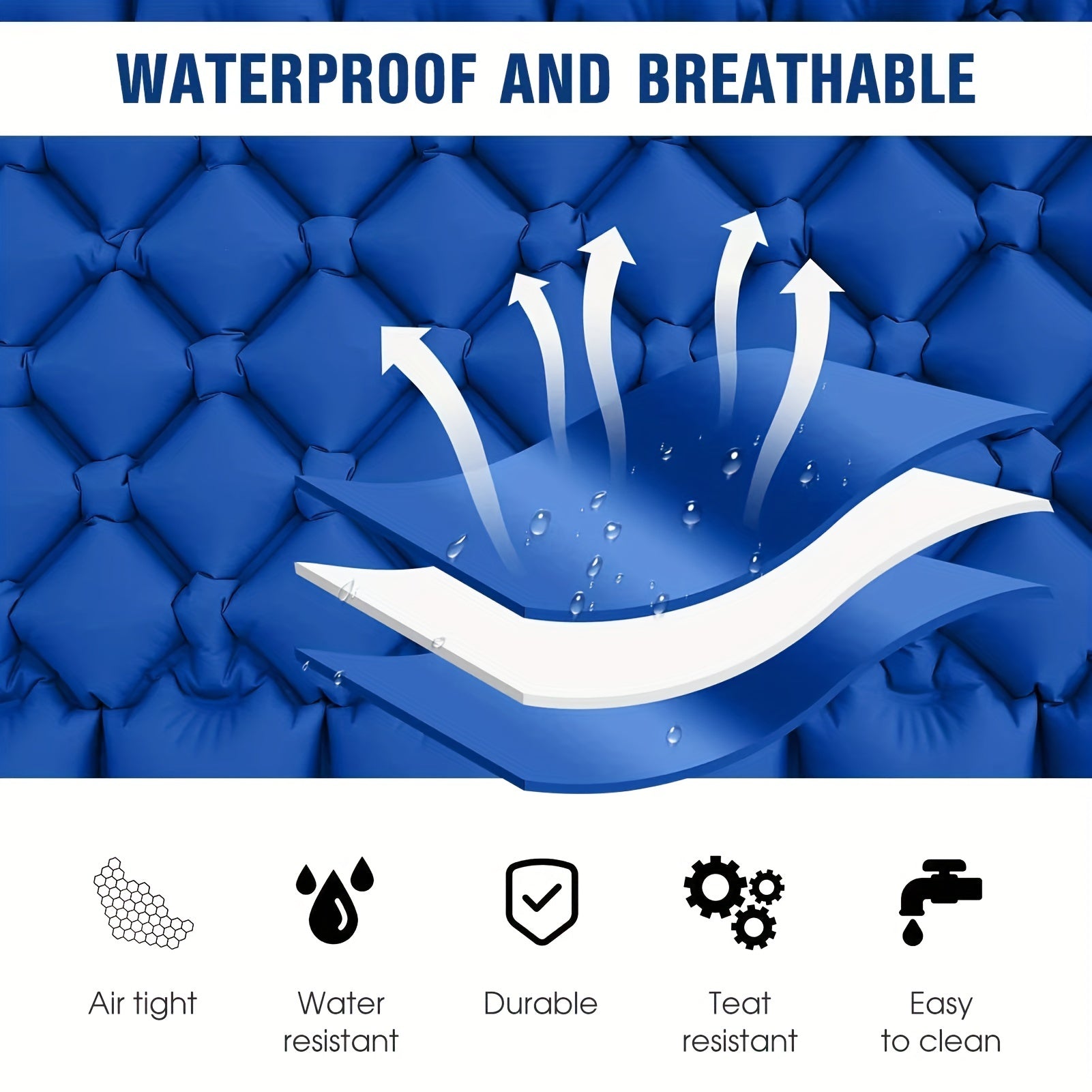 Self Inflating Sleeping Pads for Camping Double Inflatable Mattress