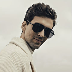 Polarized Metal Frame Pilot Sunglasses UV400