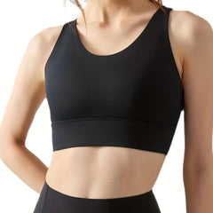 Criss Cross Back Sports Bra High Impact Shockproof
