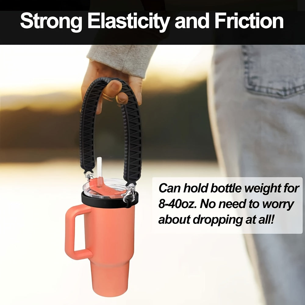 Silicone Water Cup Strap - Fits 8oz-40oz Bottles - Outdoor & Indoor Use
