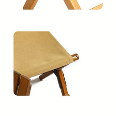 Solid Wood Folding Stools Portable Beech Wood Dual Use Stool
