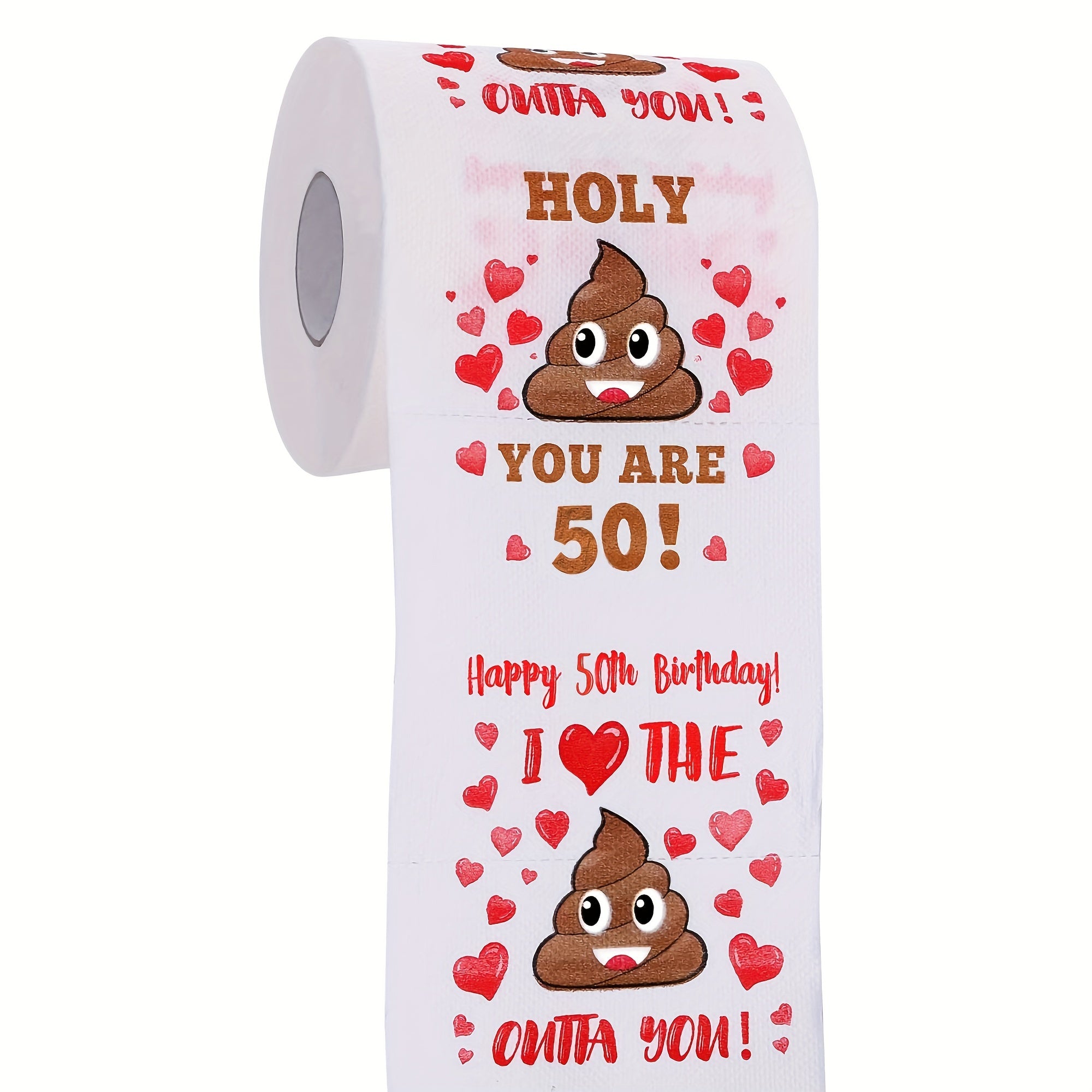 50th Birthday Toilet Paper Roll Funny Gift Happy Birthday Decorations