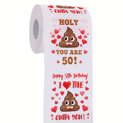 50th Birthday Toilet Paper Roll Funny Gift Happy Birthday Decorations
