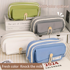 Japanese Style Pencil Case Button Closure