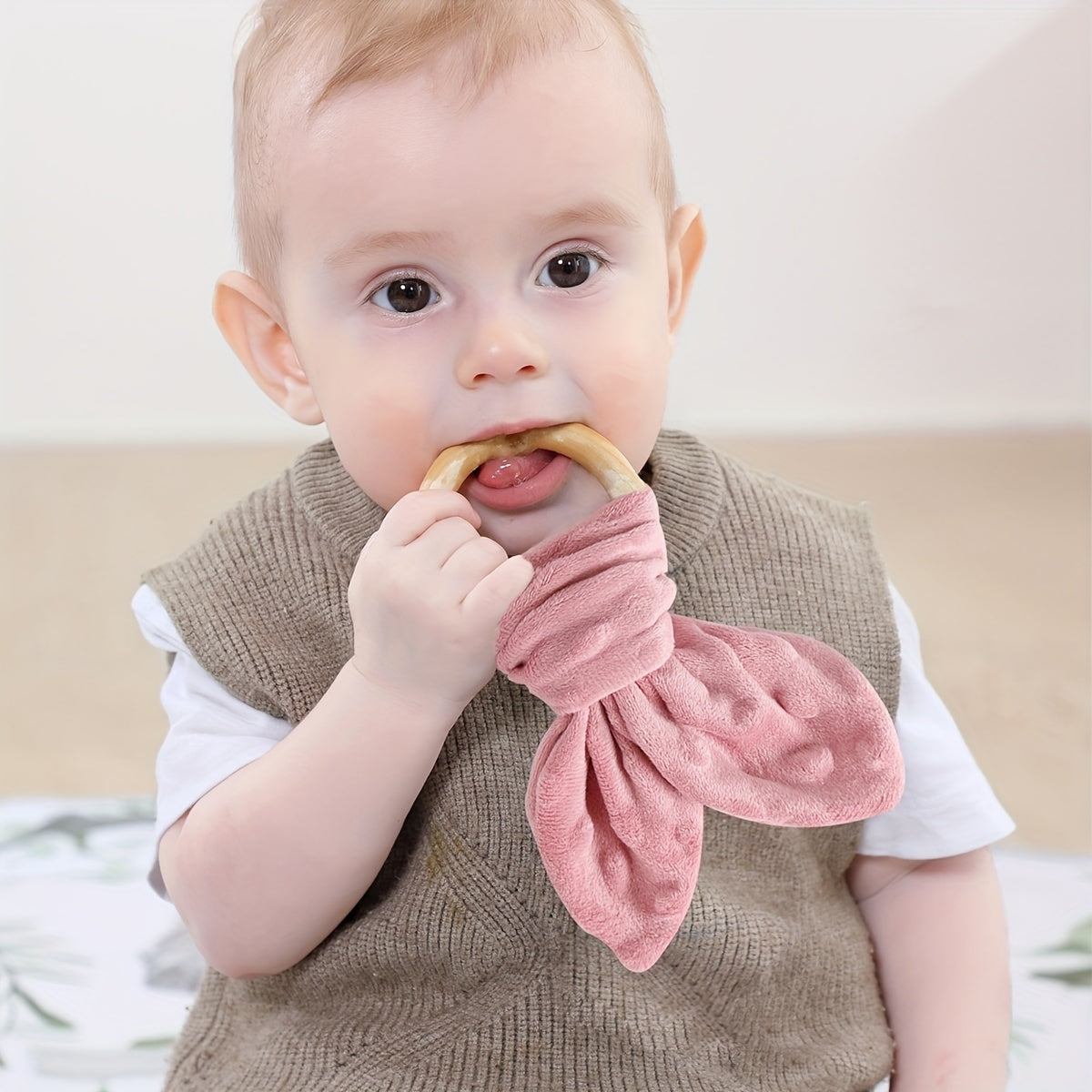 Baby Teething Chewer Sleep Soothing Towel 100% Cotton Zero Formaldehyde