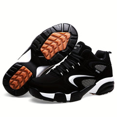 Men's Lace up Chunky Shoes Casual Outdoor Anti skid Durable Sneakers