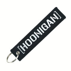 Racing Car Key Chain Embroidered Motorcycle Car Key Tag Gift Pendant