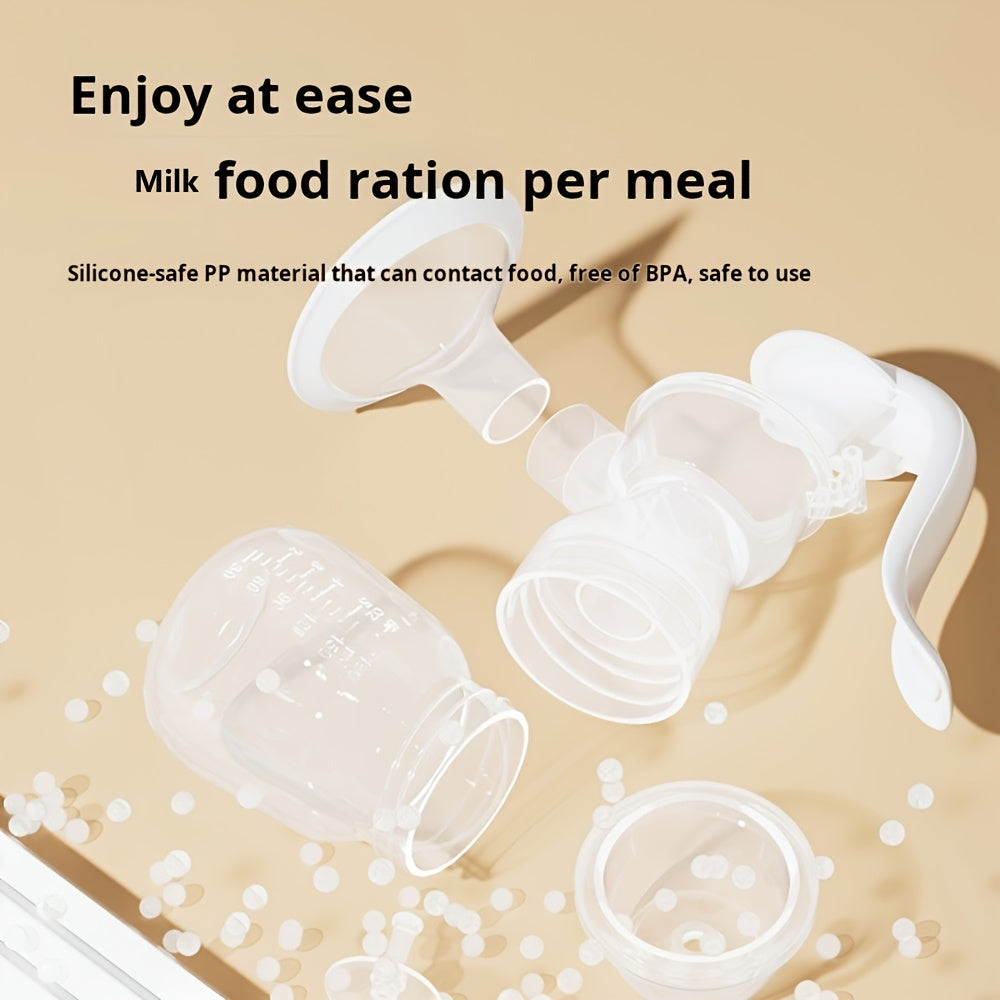 Manual Breast Pump Set 180Ml Bottle Nipple Durable Plastic 14 Age Group