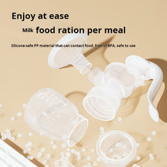 Manual Breast Pump Set 180Ml Bottle Nipple Durable Plastic 14 Age Group