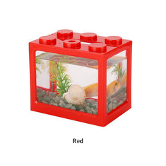 Small Plastic Fish Tank with Filter and LED Light