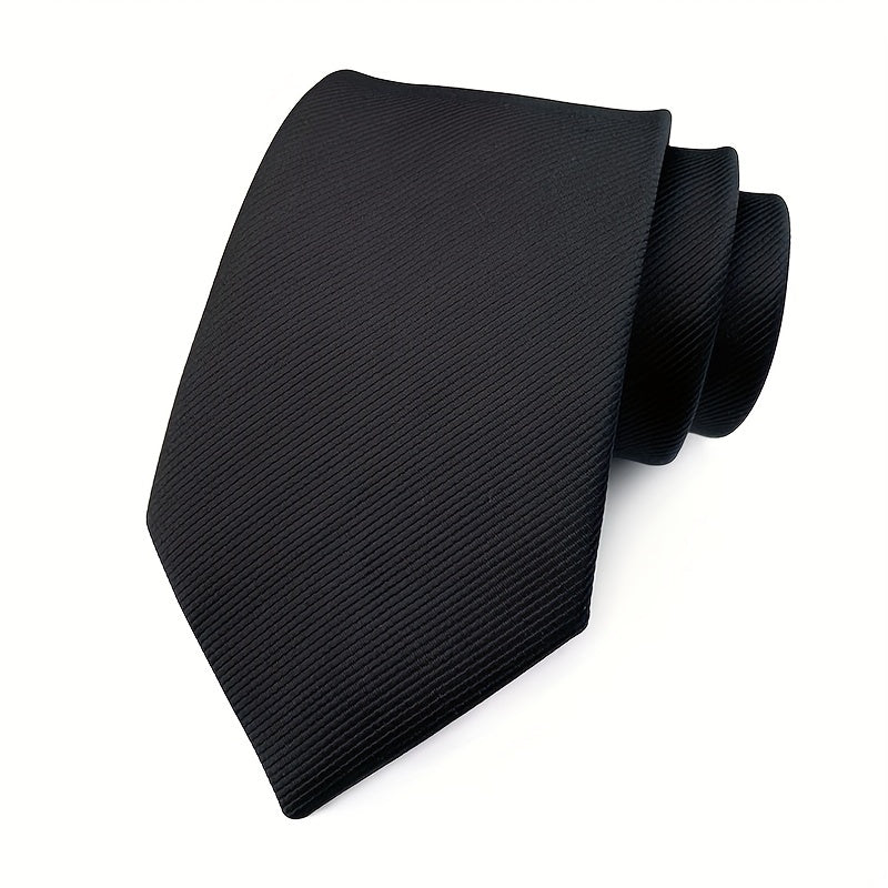 Satin Solid Men's Tie Soft Business Casual For Suit