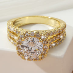 Zircon Women's Wedding Engagement Ring
