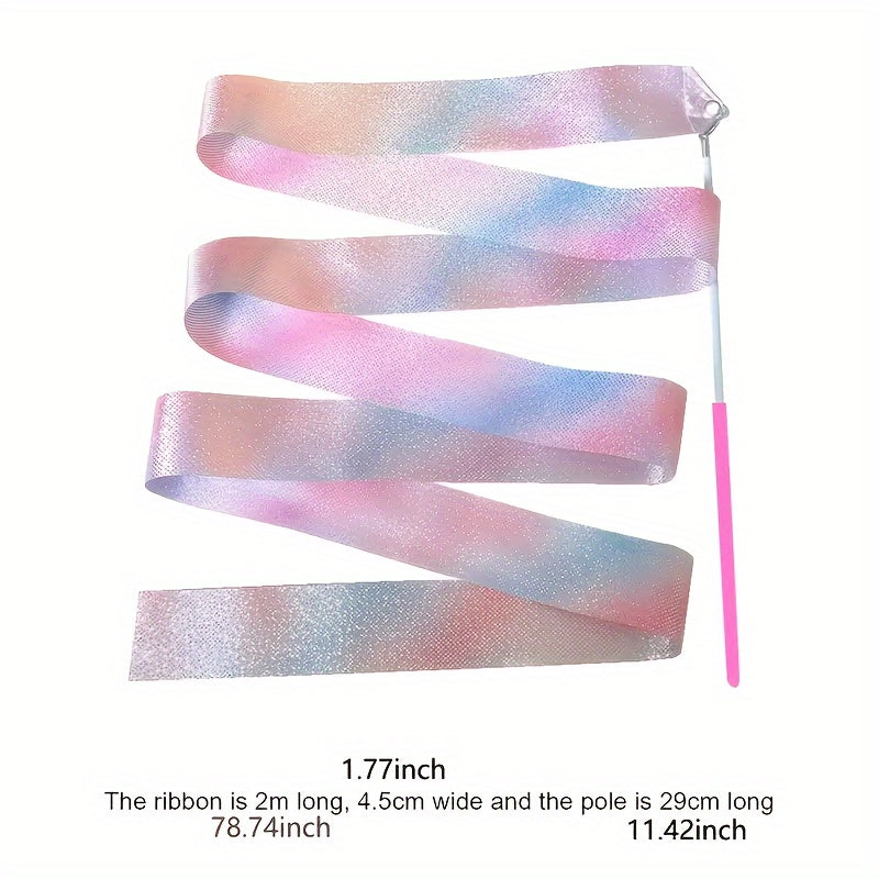 2pcs Dance Twirling Ribbons for Shows and Gymnastics