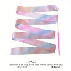 2pcs Dance Twirling Ribbons for Shows and Gymnastics