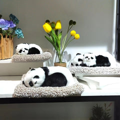 Realistic Sleeping Panda Plush Toy