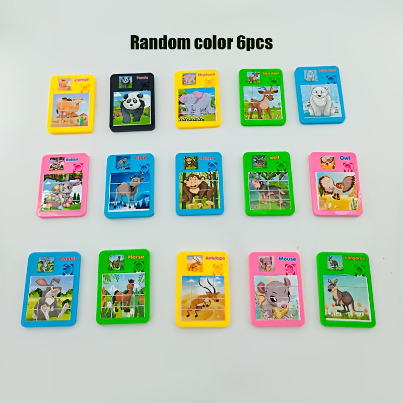 Cartoon Puzzle Toys Animals Random Colors Party Favors for Christmas