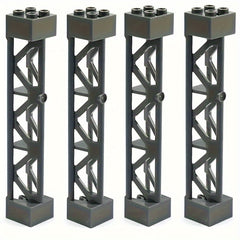 4pcs Military Building Block Train Truck Car Base Plate Supports