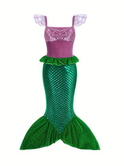 Little Mermaid Costume Halloween Princess Dress Cosplay Party