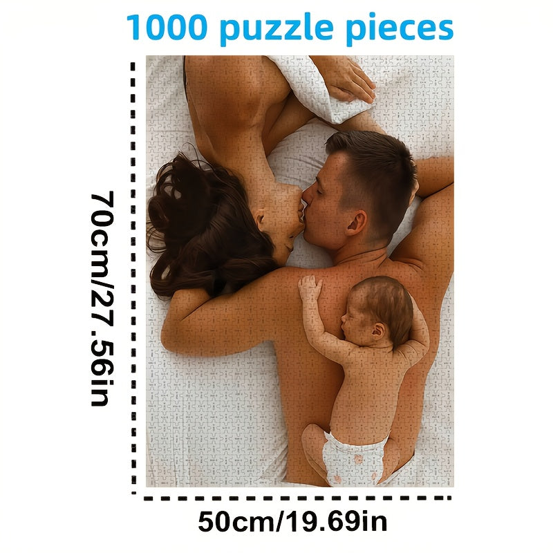 Customizable Photo Puzzle Kits Personalized Family & Couple Portraits