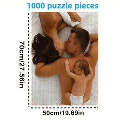 Customizable Photo Puzzle Kits Personalized Family & Couple Portraits