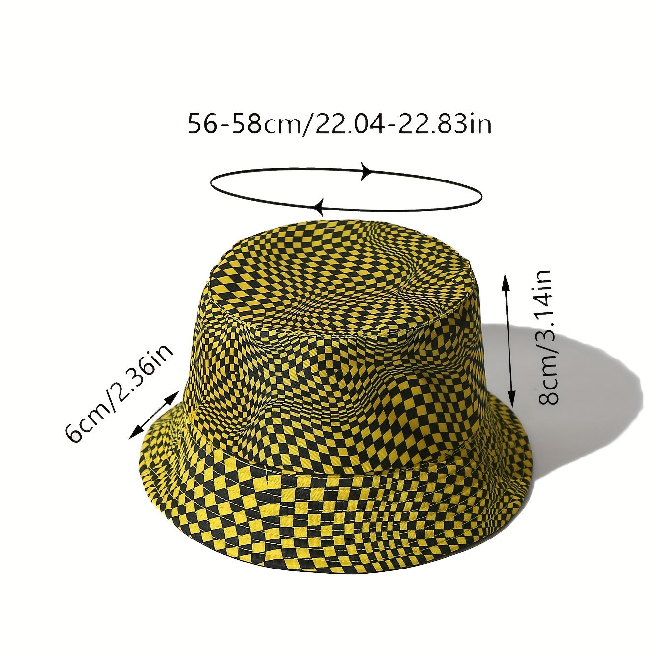 Unisex Sunshade Bucket Hat with Yellow Sun Hat for Outdoor Travel
