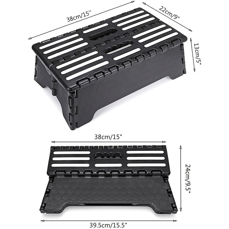Non-Slip Outdoor Step Ladder for Elderly - Half Step Portable Folding Chair