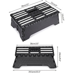 Non-Slip Outdoor Step Ladder for Elderly - Half Step Portable Folding Chair