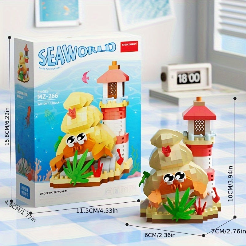 Ocean Animal Building Blocks DIY Toy Decoration Gift