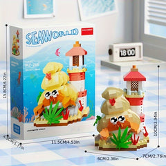 Ocean Animal Building Blocks DIY Toy Decoration Gift