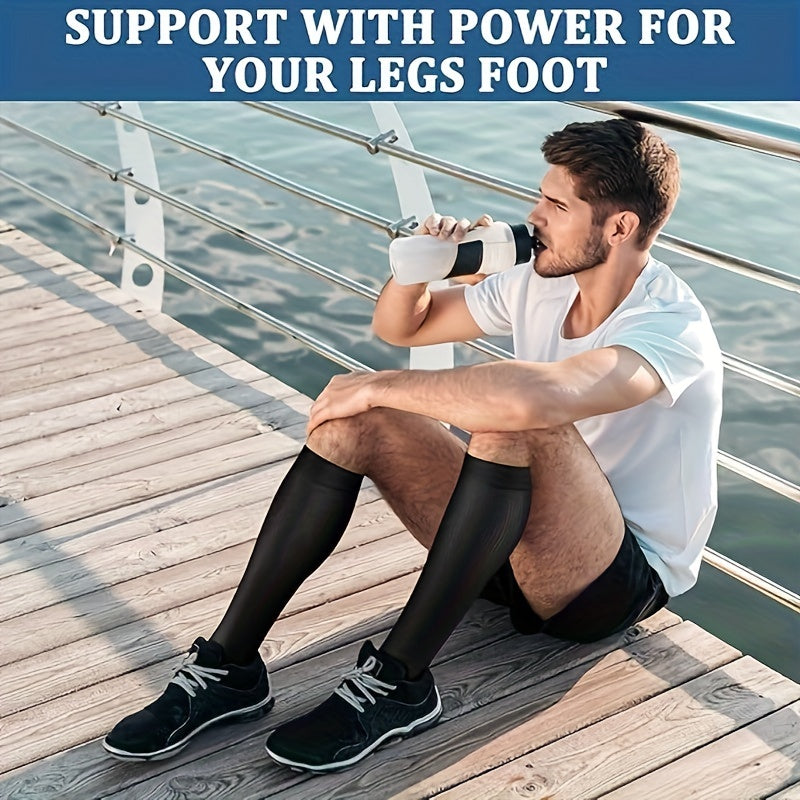 Copper Compression Socks for Men and Women - Knee High Stocking for Sport