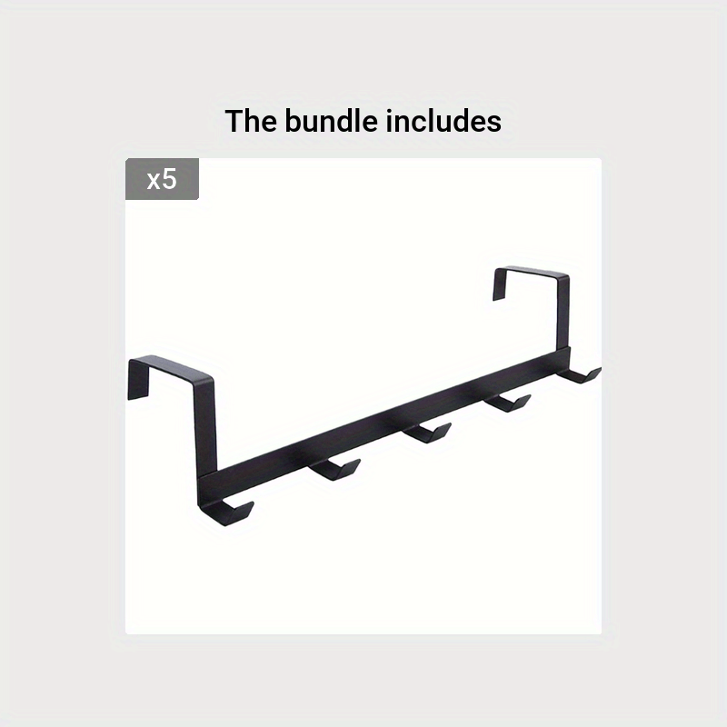 Heavy Duty Coat Storage Rack with 5 Hooks