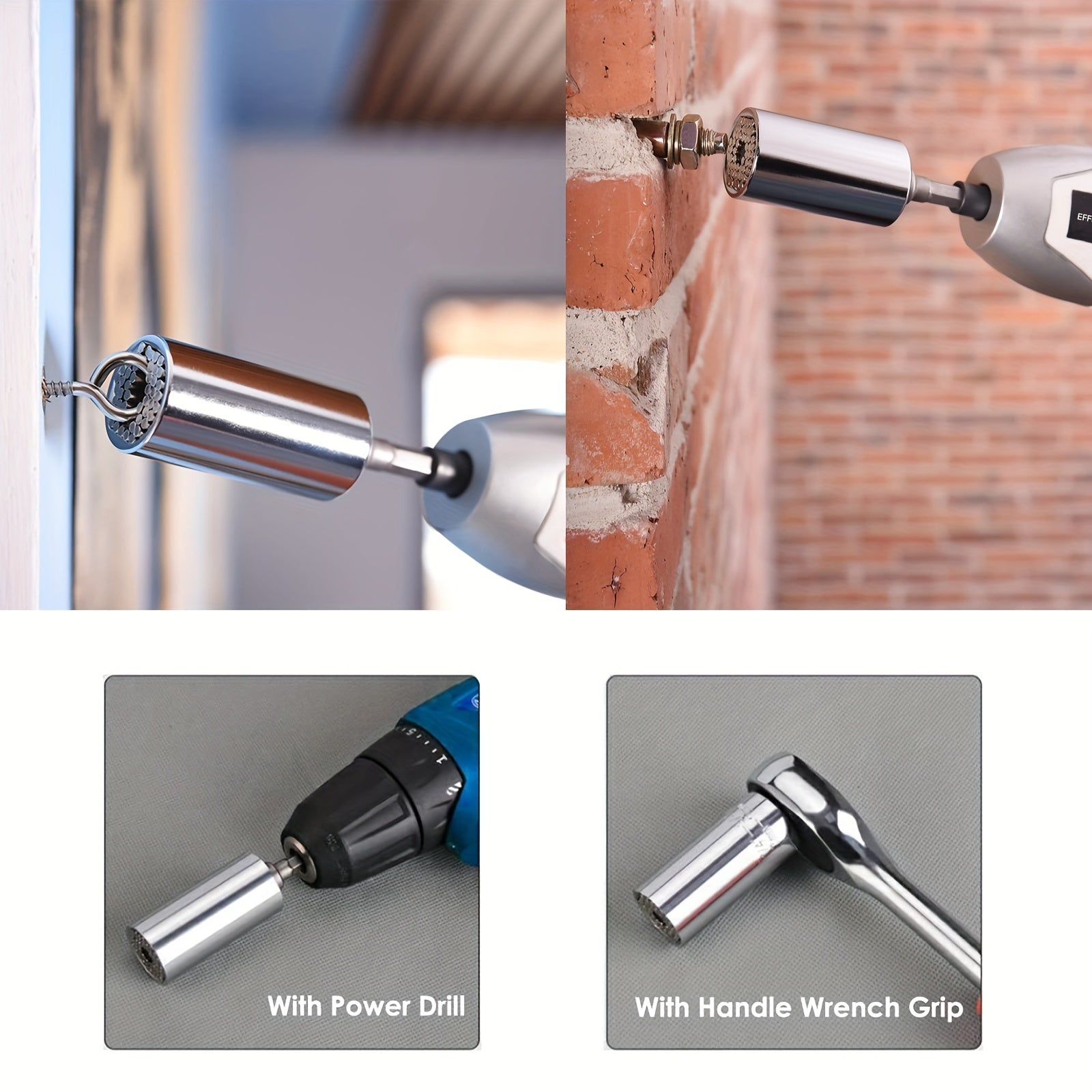 Multifunctional Wrench Socket with Connecting Rod Universal Wrench Socket