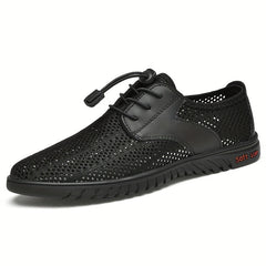 Men's Lightweight No Tie Athletic Shoes with Ventilation Holes